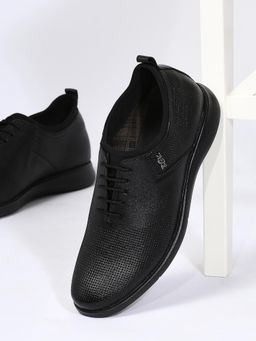 BUCKAROO - ESTEVO Genuine Leather Casual Shoes Black