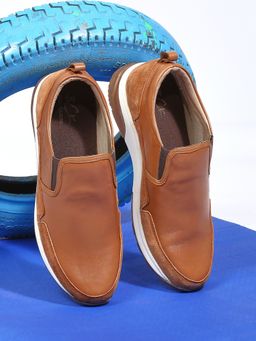 BUCKAROO - ELVITA Natural Mild Leather Casual Shoes Tan