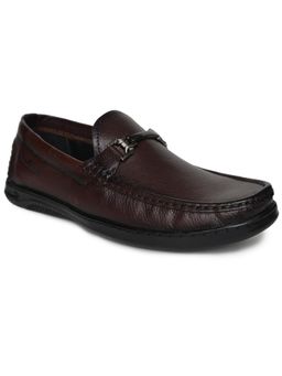 BUCKAROO - MULTISTRADA Full Grain Natural Leather Cherry Loafers