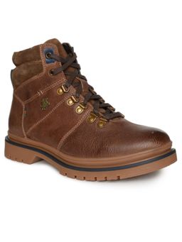BUCKAROO - Tan Classic Genuine Leather Casual Boots For Men