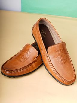 BUCKAROO - Pawel Crust Leather Tan Casual Loafers