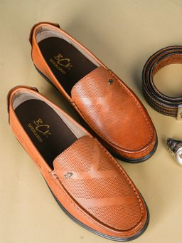 BUCKAROO - Farol Crust Leather Tan Sneakers