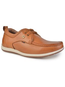 BUCKAROO - Hellio Full Grain Natural Leather Tan Sneakers