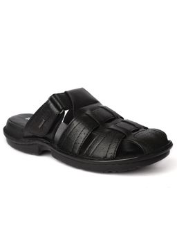 BUCKAROO - Reef New Genuine Leather Black Casual Sandals