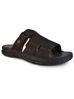 BUCKAROO - Arto Nubuck Leather Brown Casual Sandals