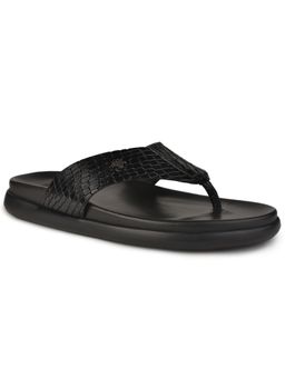 BUCKAROO - Ron Leather Black Casual Sandals for Men