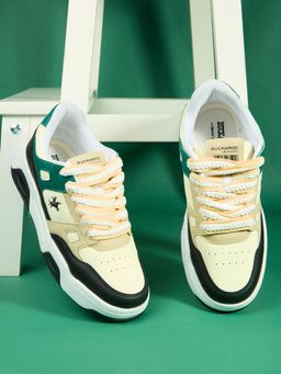 BUCKAROO - Paradox Green Premium Vegan Synthetic Casual Sneakers for Men