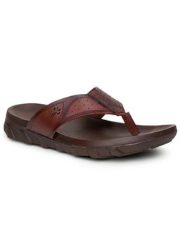 BUCKAROO - Tan Onyx Crust Leather Casual Flipflop for Men