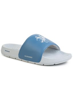BUCKAROO - NUSA Premium Vegan Synthetic Blue Casual Sliders Blue