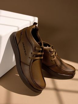 BUCKAROO - Men Tan Orso Vegan Leather Derbies