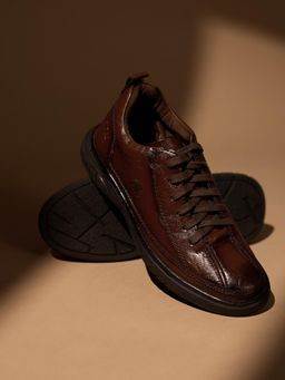 BUCKAROO - Men Brown Brenno Vegan Leather Sneakers