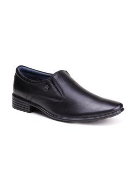 BUCKAROO - Velour Full Grain Natural Leather Black Loafers for Men