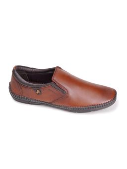 BUCKAROO - Velto Natural Leather Tan Loafers for Men