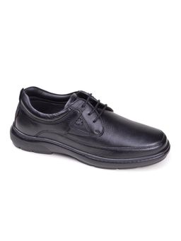 BUCKAROO - Forza Full Grain Natural Leather Black Casual Derbies for Men