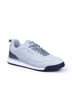 BUCKAROO - Elior Vegan Leather Grey Casual Sneakers for Men