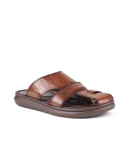BUCKAROO - Castano Tan Crumbald Leather Casual Closed Sandals