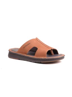 BUCKAROO - Trasso Tan Natural Leather Casual Open Sandals