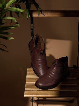 BUCKAROO - Vegan Leather Casual Boots for Men Rustico -Brown