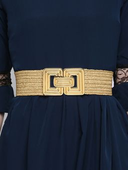 Twenty Dresses by Nykaa Fashion - Beige Textured Party Belt