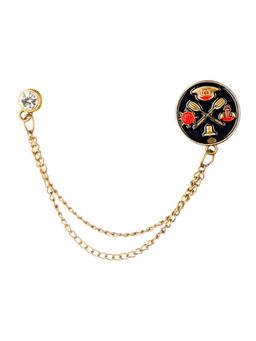 The Tie Hub - Black Ship Sailor Chain Lapel Pin
