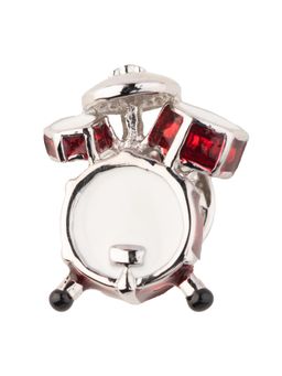 The Tie Hub - Red Drum Shape Lapel Pin