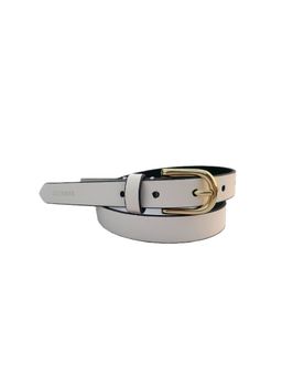 BELWABA - Women Solid Belt - White