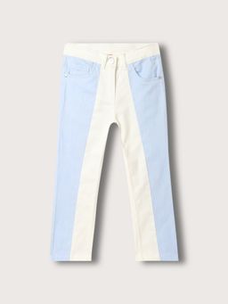 Blue Giraffe - Girls Multicolor Colorblocked Skinny Fit Mid-Rise Jeans