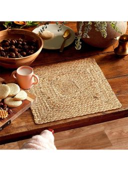 THE HOME TALK - Farmhouse Natural Jute Placemats (Pack of 6)