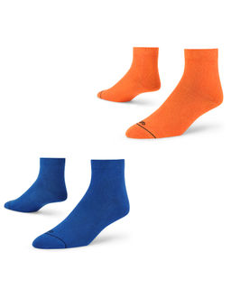 Dynamocks - Solid Men Ankle Length Socks - Free Size - Pack of 2 Pairs