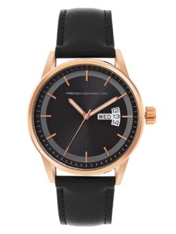 French Connection - Black Dial Analog Watch for Men - FC154RGM