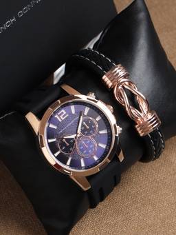 French Connection - Blue Dial Analog Watch with Bracelet for Men - FCW06U