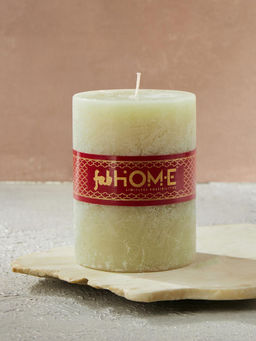 Fabindia - Green Santo Polo Fragrance Wax Pillar Candle