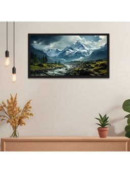 Dekorstation - A Rugged Mountain Pass Winding Canvas Wall Painting