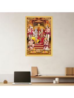Dekorstation - Art Collection Shree Ram Darbar Religious Frame Canvas Wall Painting