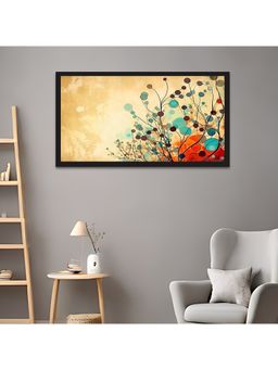 Dekorstation - Abstract Floral Canvas Painting Modern Botanic Artwork
