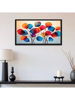 Dekorstation - Abstract Botanical Canvas Modern Multicolor Leaf Canvas Wall Painting