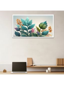 Dekorstation - Tropical Leaf Painting Vibrant Botanical Wall Art For Elegant Interiors