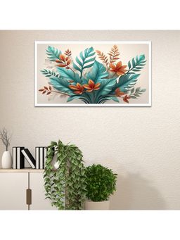 Dekorstation - Bliss Leaf Wall Painting Modern Tropical Leaf For Sophisticated Decor
