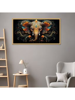 Dekorstation - Elephant Mandala Wall Painting Vibrant Elegant Floatings