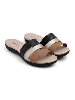 MODARE - Multi-Color Round Toe Pu Tpr Pair Of Sandals
