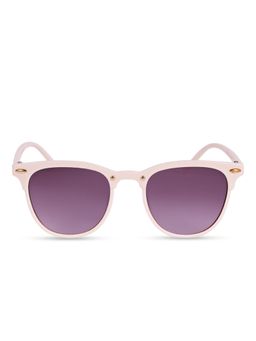 DukieKooky - Kids Unisex Stylish & Sturdy Cream Frame & Black Lens Wayfarer Sunglasses