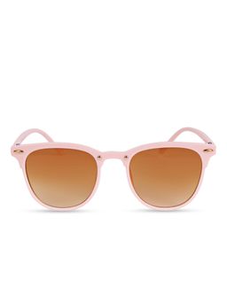 DukieKooky - Kids Unisex Stylish & Sturdy Pink Frame & Brown Lens Wayfarer Sunglasses