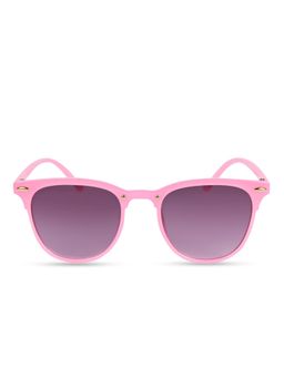 DukieKooky - Kids Unisex Stylish & Sturdy Pink Frame & Black Lens Wayfarer Sunglasses