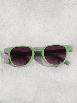 DukieKooky - Unisex Kids Green Frame & Black Lens Wayfarer Sunglasses