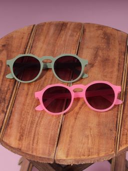DukieKooky - Unisex Kids Round Sunglasses