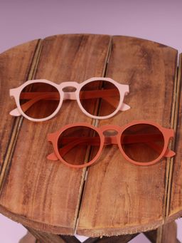 DukieKooky - Unisex Kids Round Sunglasses