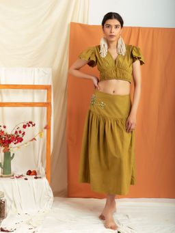 MEESA - Gemini Crop Top & Skirt Co-Ord (Set of 2)