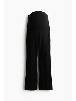 H&M - Women Black MAMA Bootcut crease-front trousers