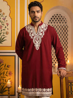Jompers - Ethnic Japanese Fabric Embroidered Kurta