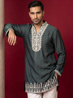 Jompers - Japanese Fabric Designer Embroidered Kurta